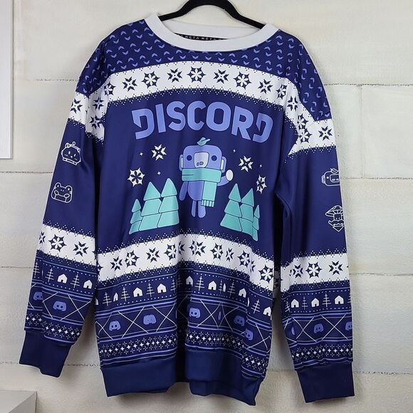 Discord Snowsgiving Sweater. Size - Picture 1 of 8